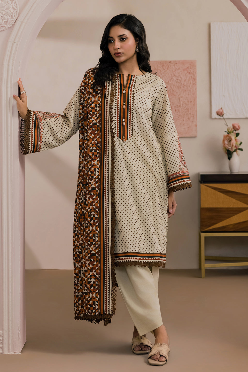 Embroidered Shirt Dupatta - 0669