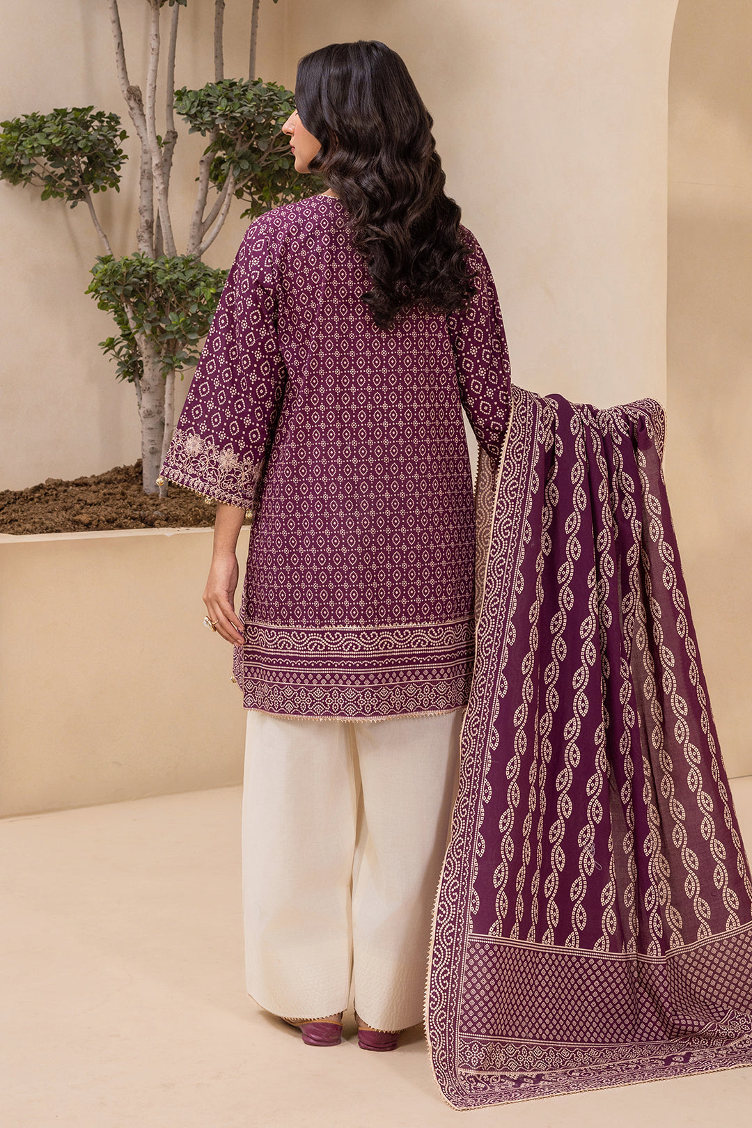 Embroidered Shirt Dupatta - 0670