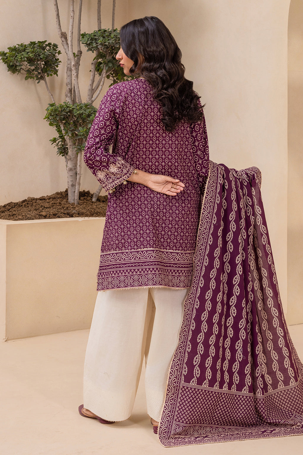 Embroidered Shirt Dupatta - 0670