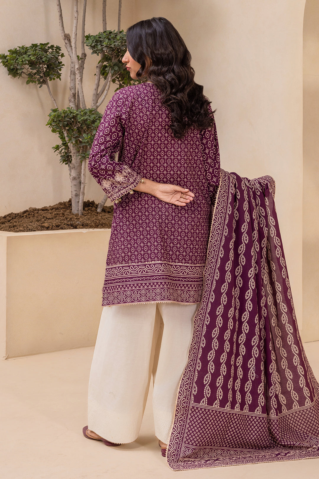 Embroidered Shirt Dupatta - 0670