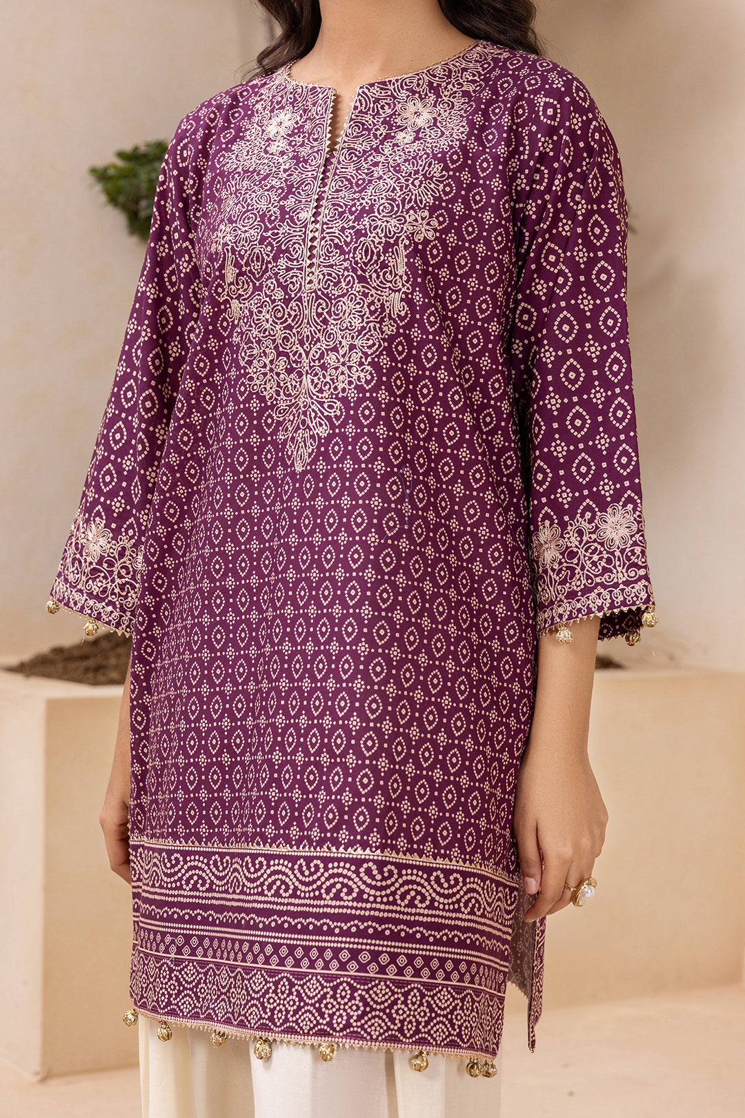 Embroidered Shirt Dupatta - 0670