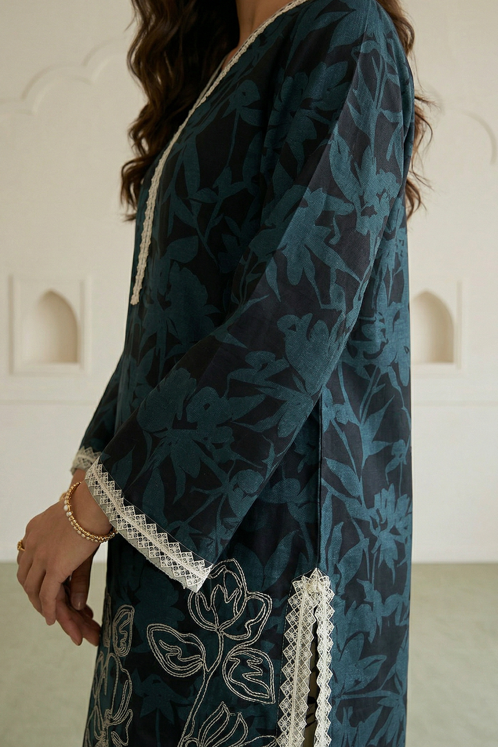 Embroidered Shirt Shalwar - 0671