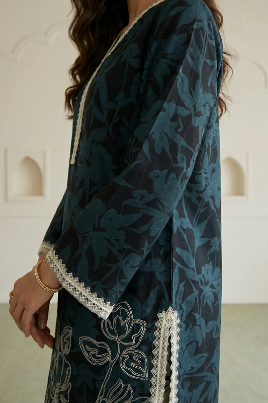 Embroidered Shirt Shalwar - 0671