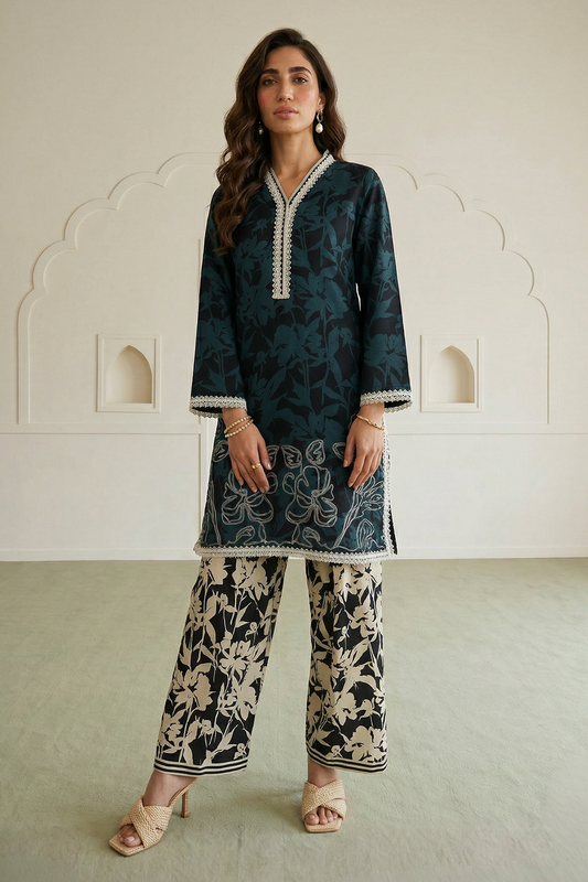 Embroidered Shirt Shalwar - 0671