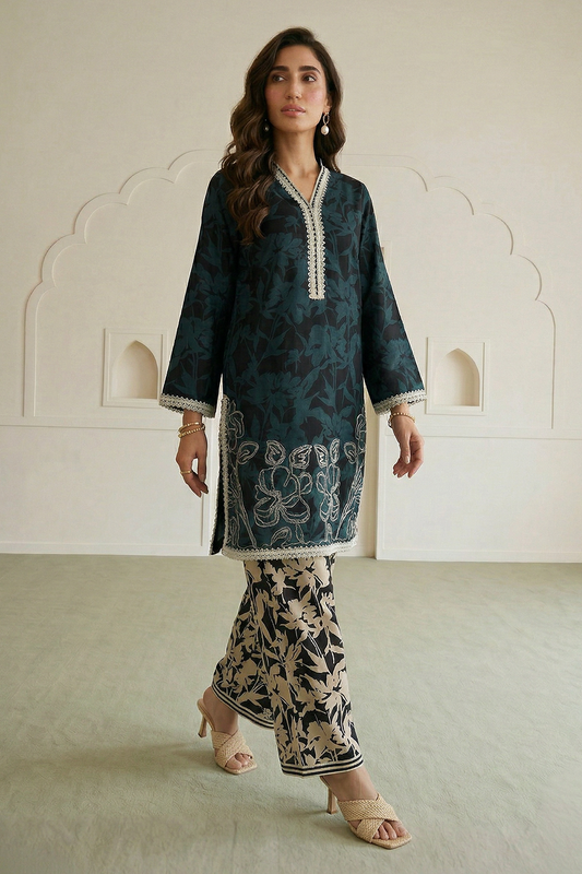 Embroidered Shirt Shalwar - 0671