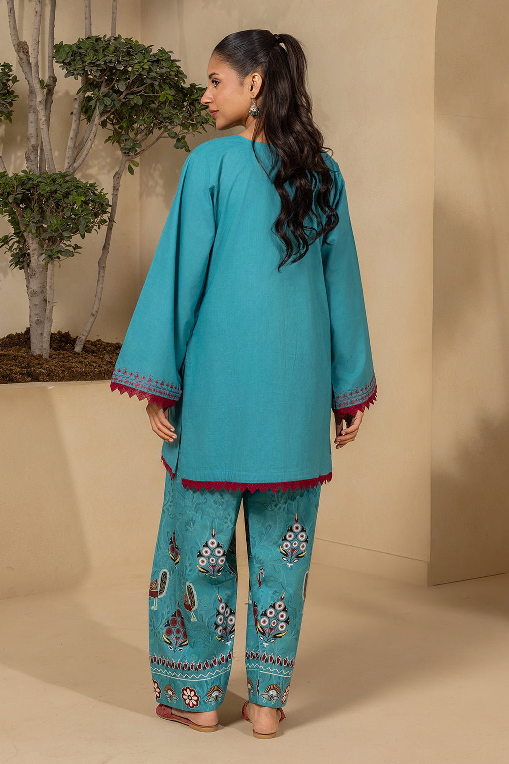 Embroidered Shirt Shalwar - 0672