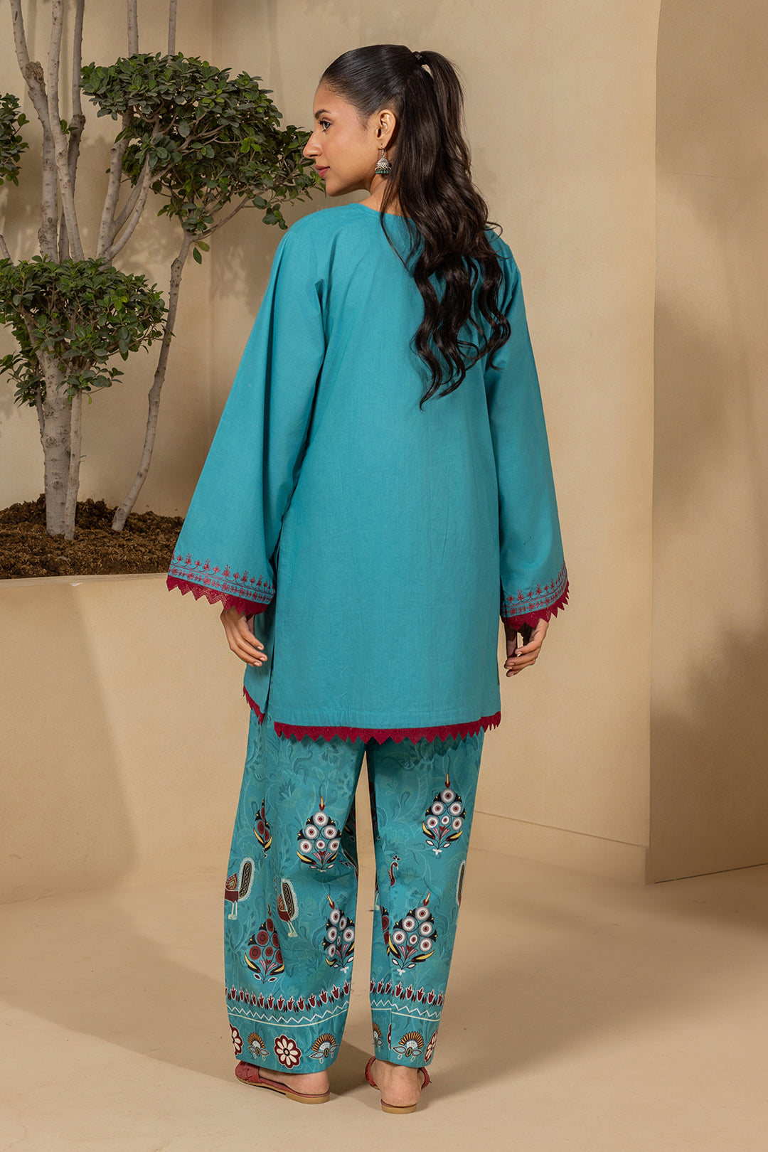 Embroidered Shirt Shalwar - 0672