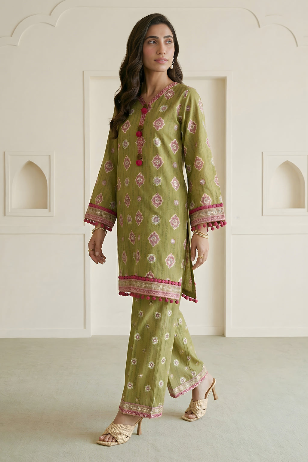 Embroidered Shirt Shalwar - 0673