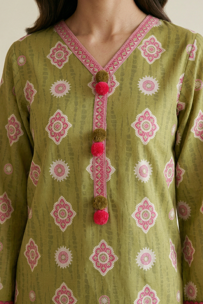 Embroidered Shirt Shalwar - 0673