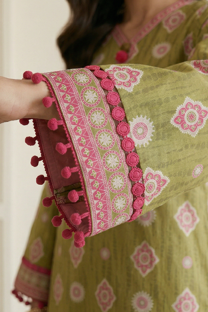 Embroidered Shirt Shalwar - 0673