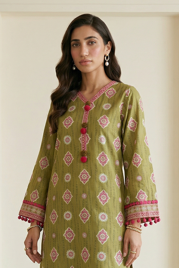 Embroidered Shirt Shalwar - 0673