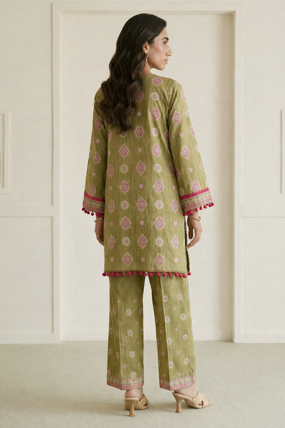 Embroidered Shirt Shalwar - 0673