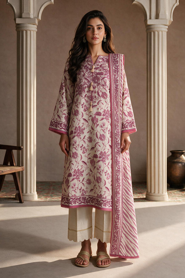 Embroidered Shirt Dupatta - 0739