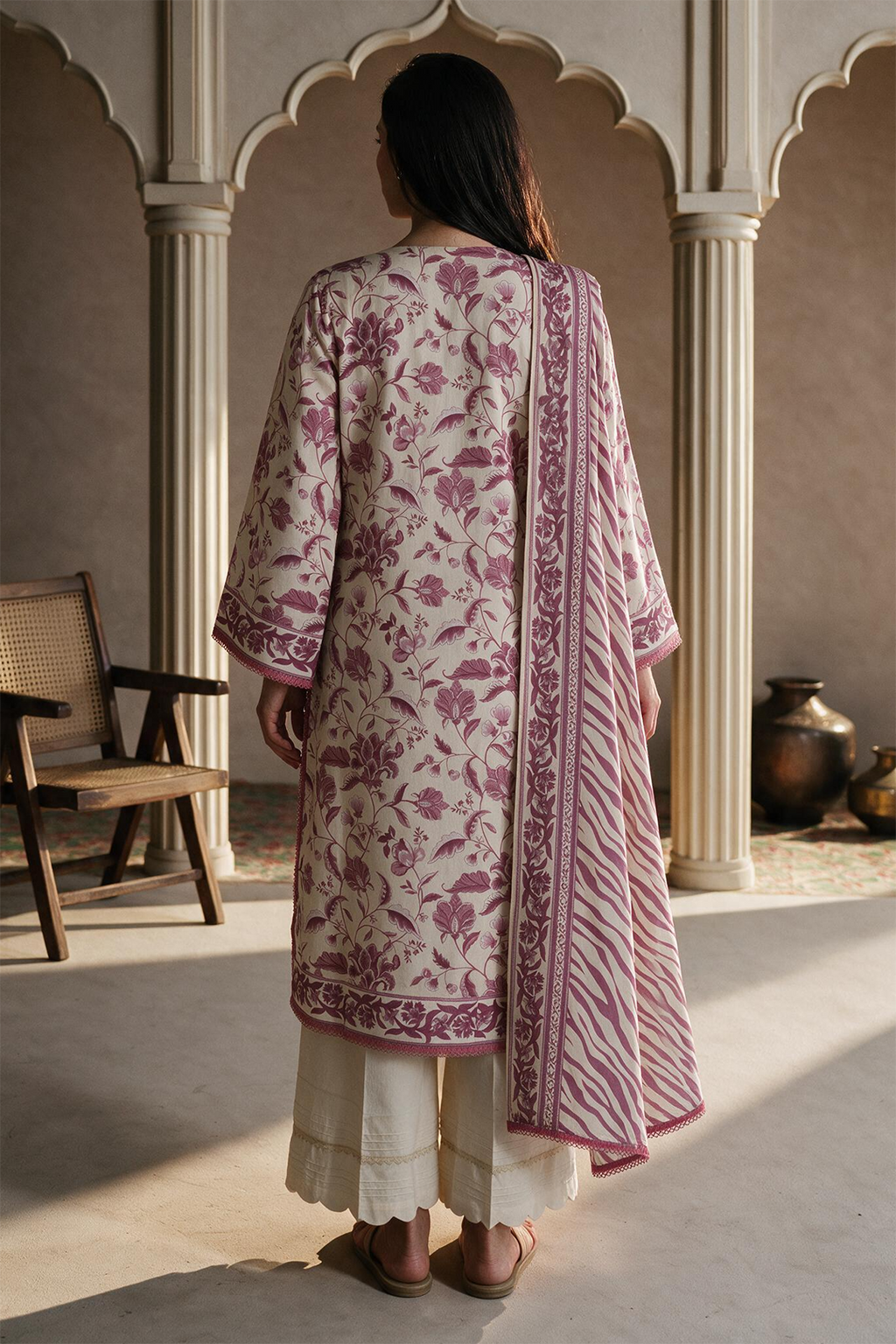 Embroidered Shirt Dupatta - 0739