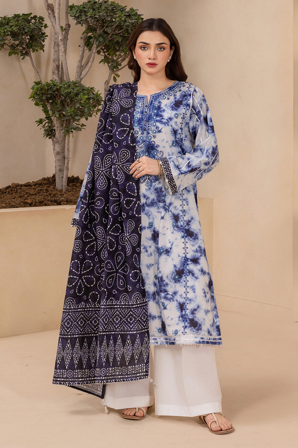 Embroidered Shirt Dupatta - 0740