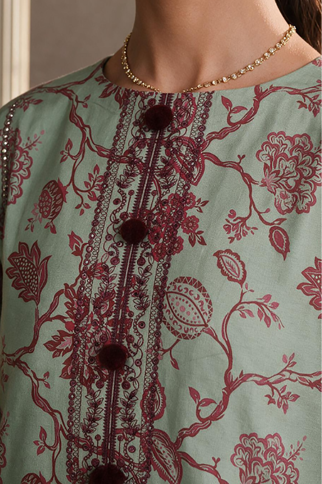 Embroidered Shirt Shalwar - 0741