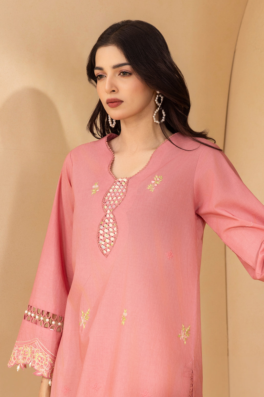 Embroidered Shirt Shalwar - 0742