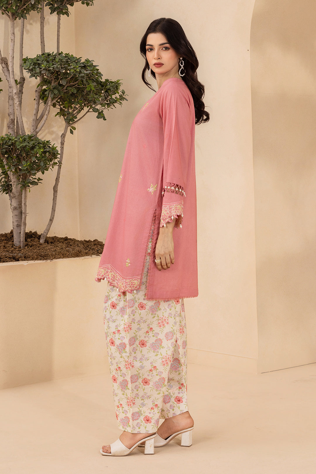 Embroidered Shirt Shalwar - 0742