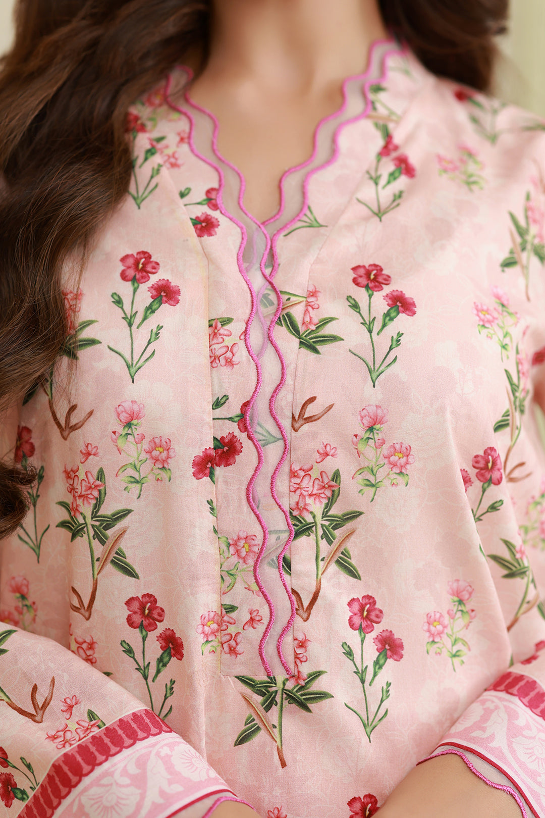 Embroidered Shirt Shalwar - 0744