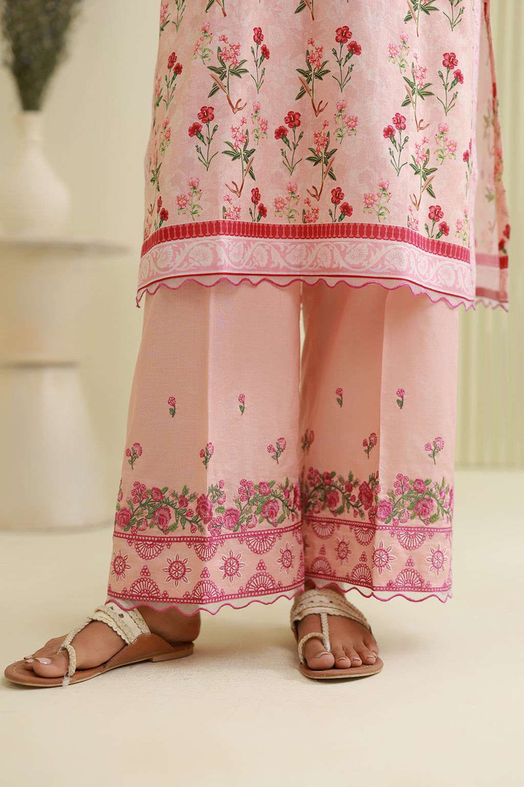Embroidered Shirt Shalwar - 0744