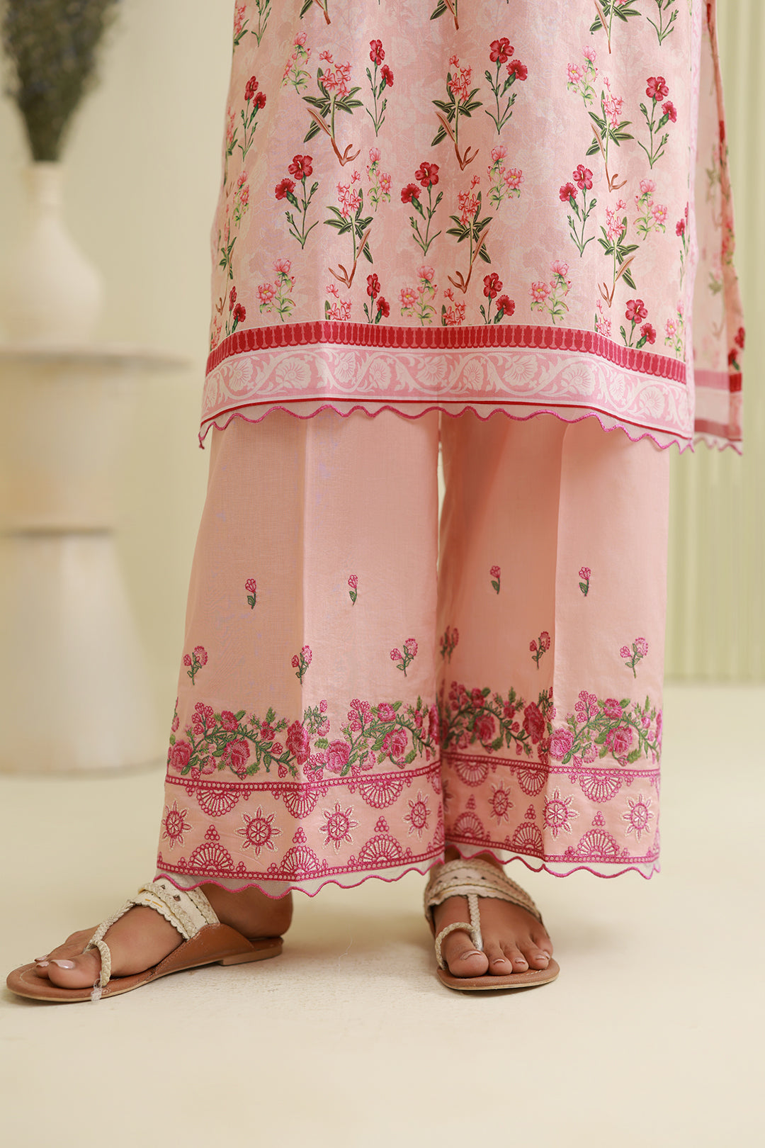 Embroidered Shirt Shalwar - 0744