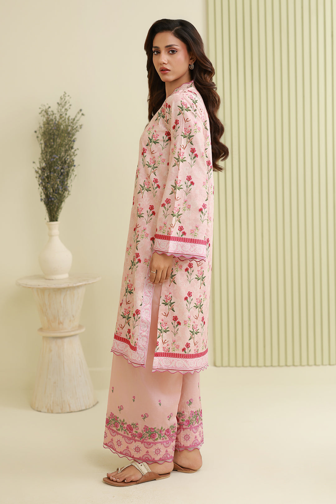 Embroidered Shirt Shalwar - 0744