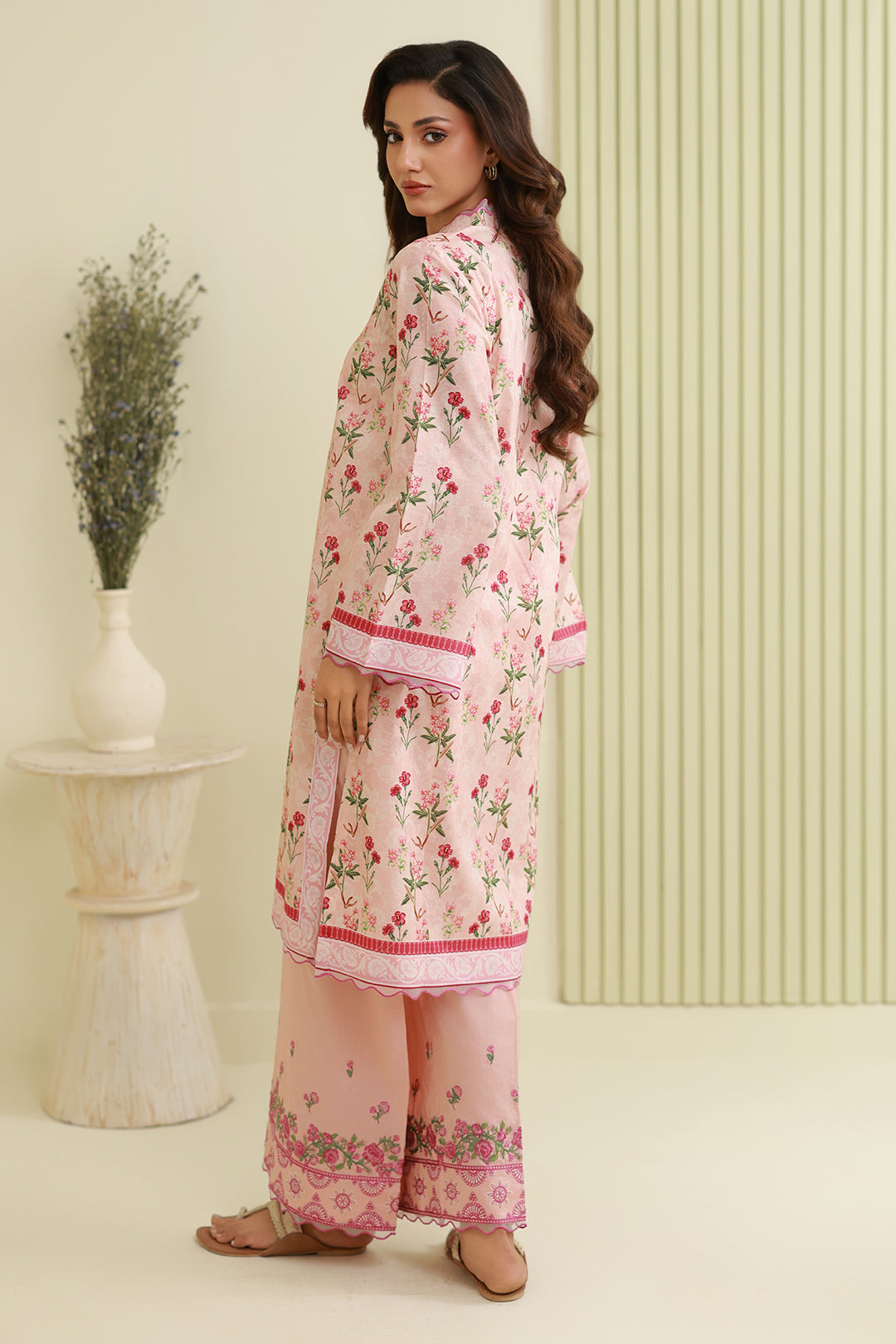 Embroidered Shirt Shalwar - 0744