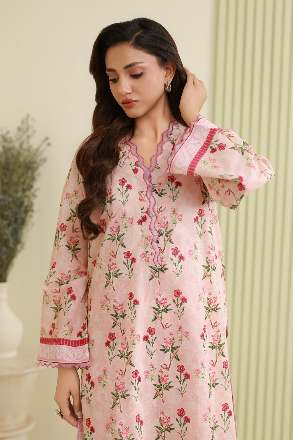 Embroidered Shirt Shalwar - 0744
