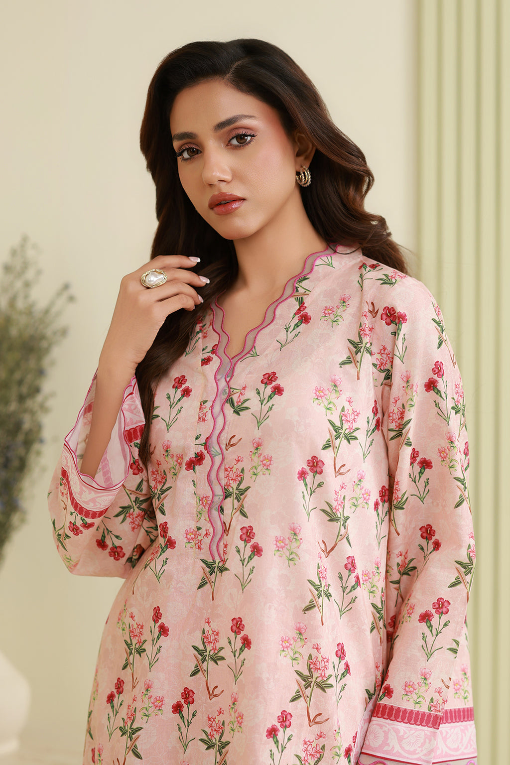 Embroidered Shirt Shalwar - 0744