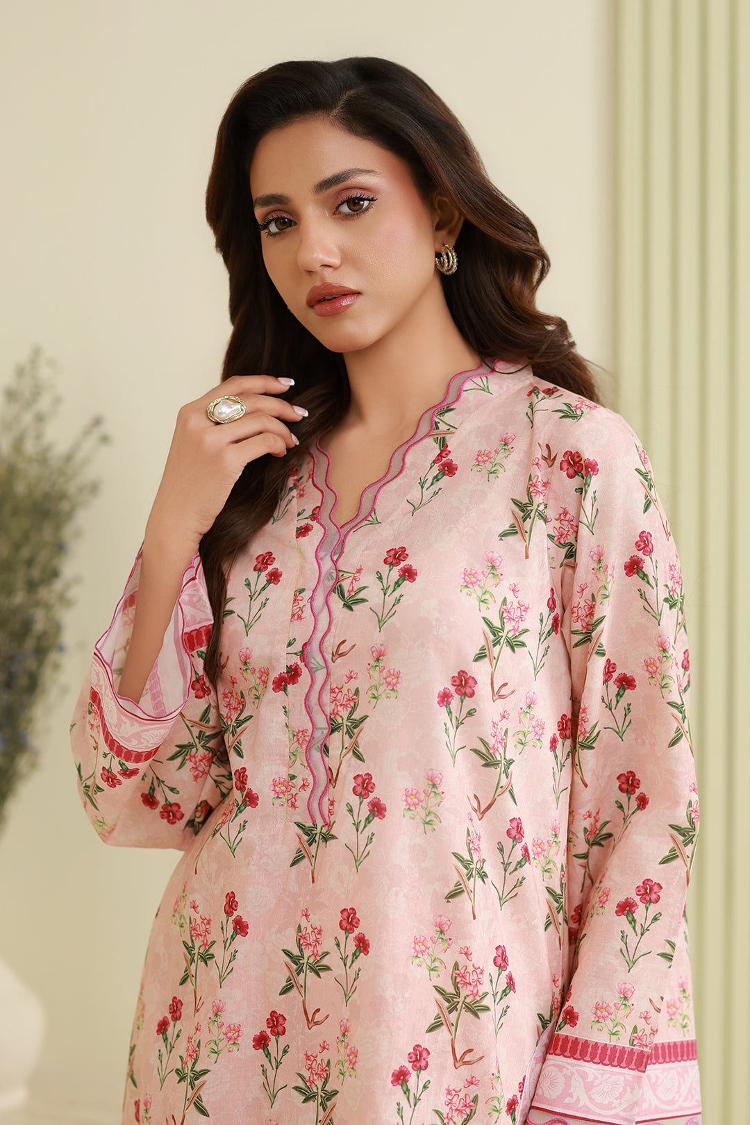 Embroidered Shirt Shalwar - 0744