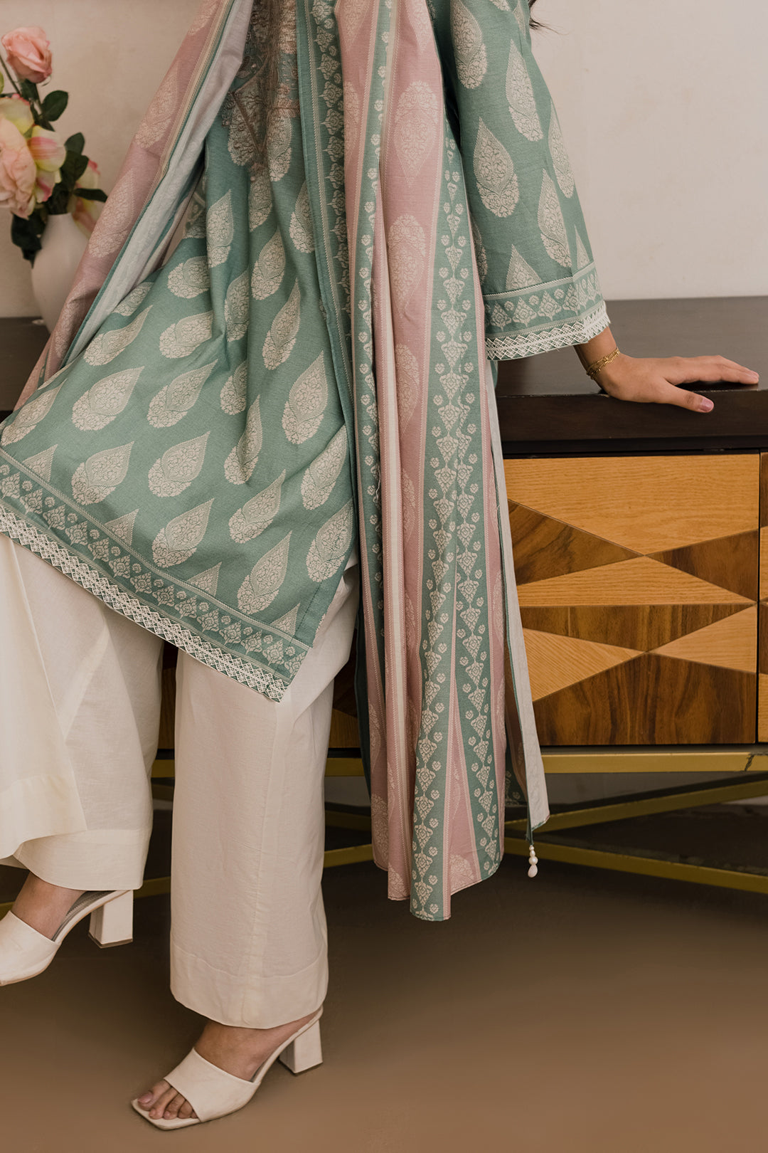 Embroidered Shirt Dupatta - 0807