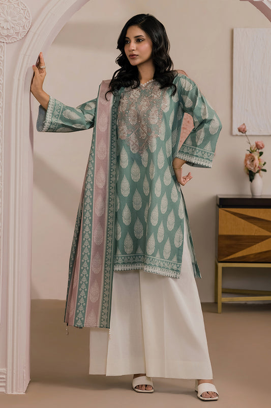 Embroidered Shirt Dupatta - 0807