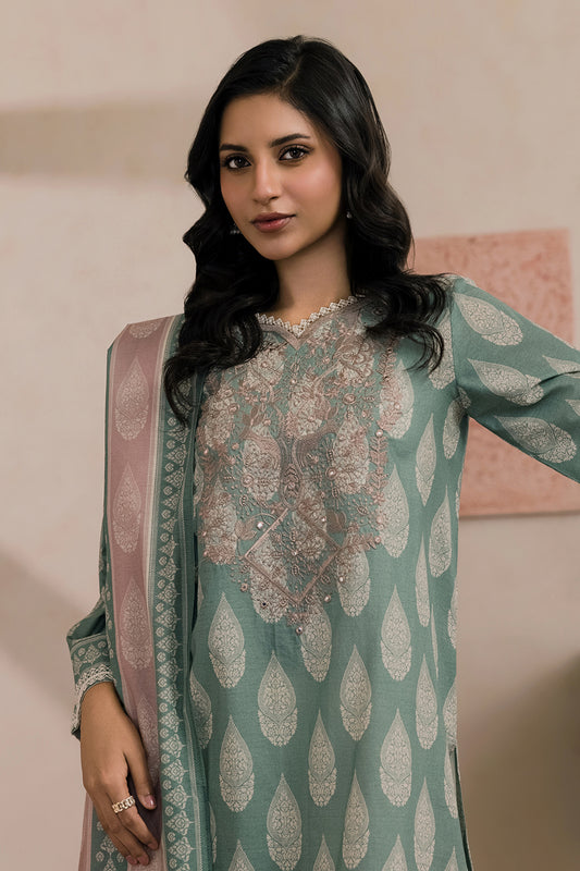 Embroidered Shirt Dupatta - 0807