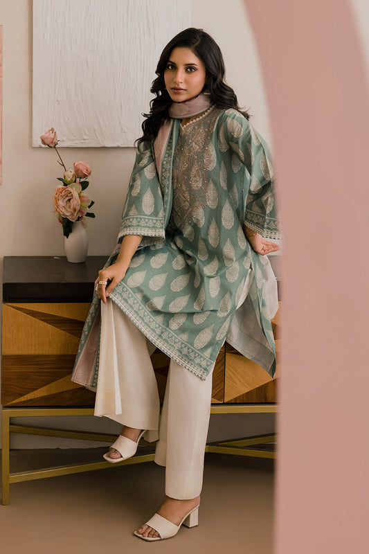 Embroidered Shirt Dupatta - 0807