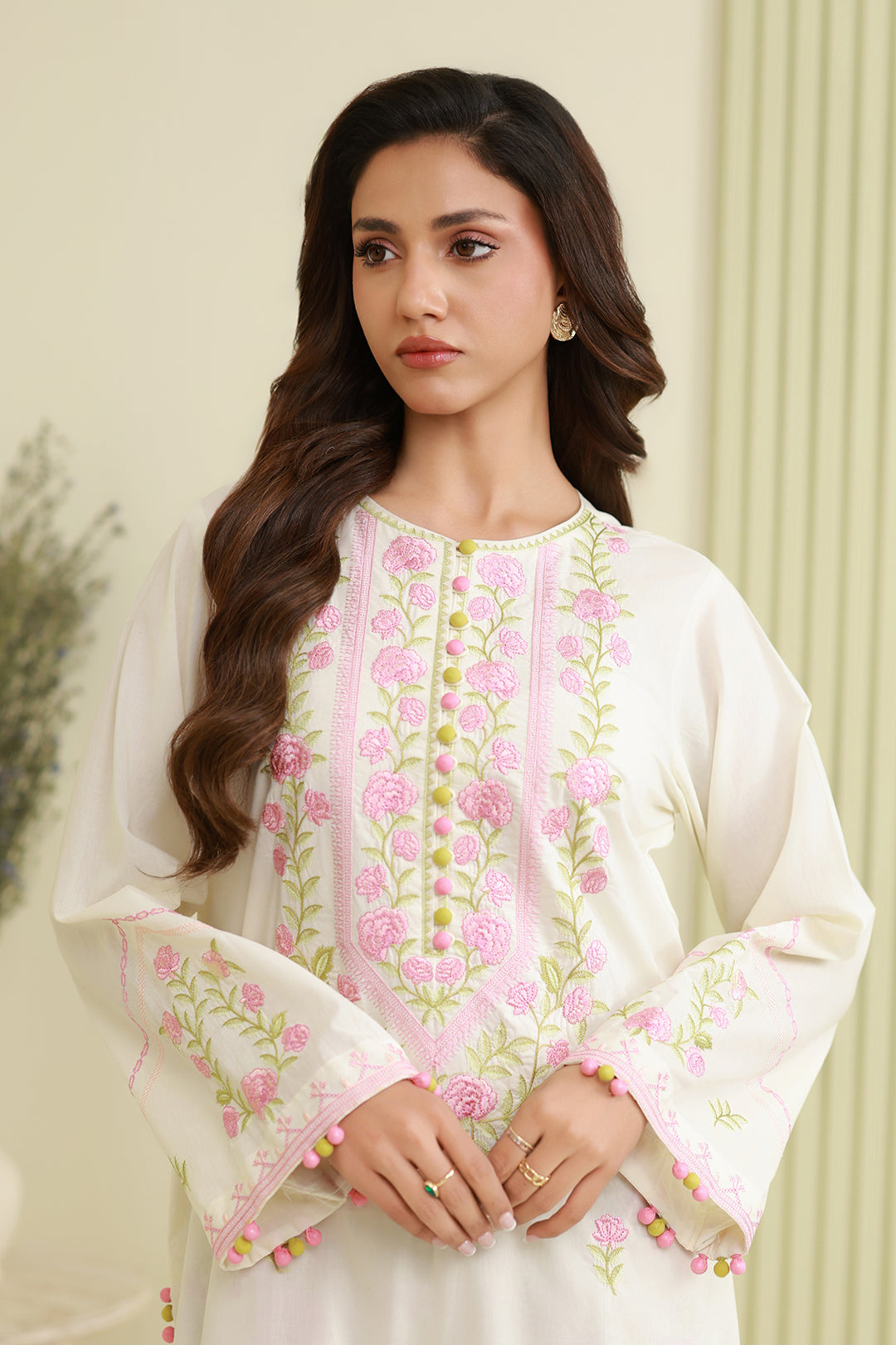 Embroidered Shirt Shalwar - 0810