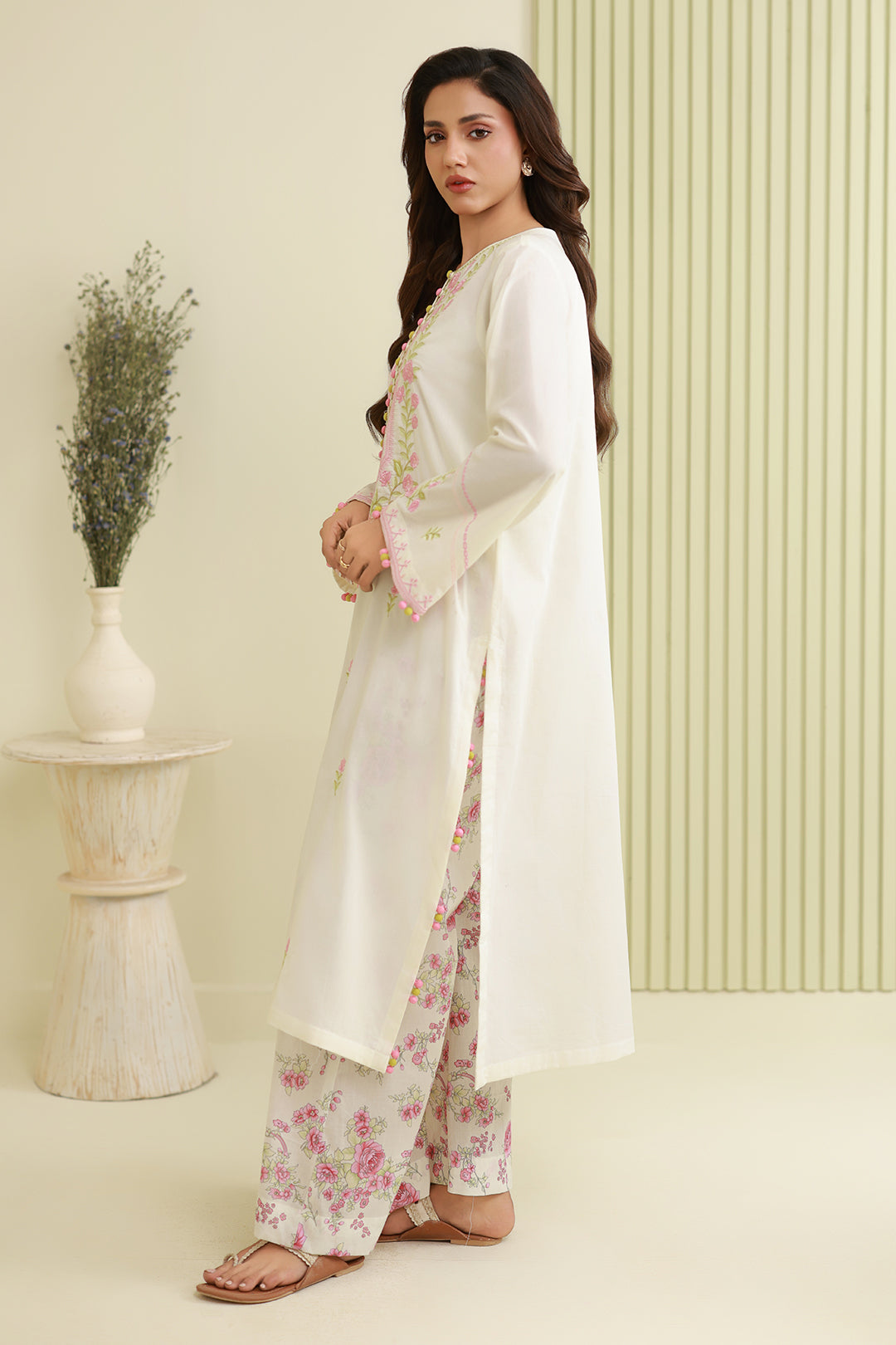 Embroidered Shirt Shalwar - 0810
