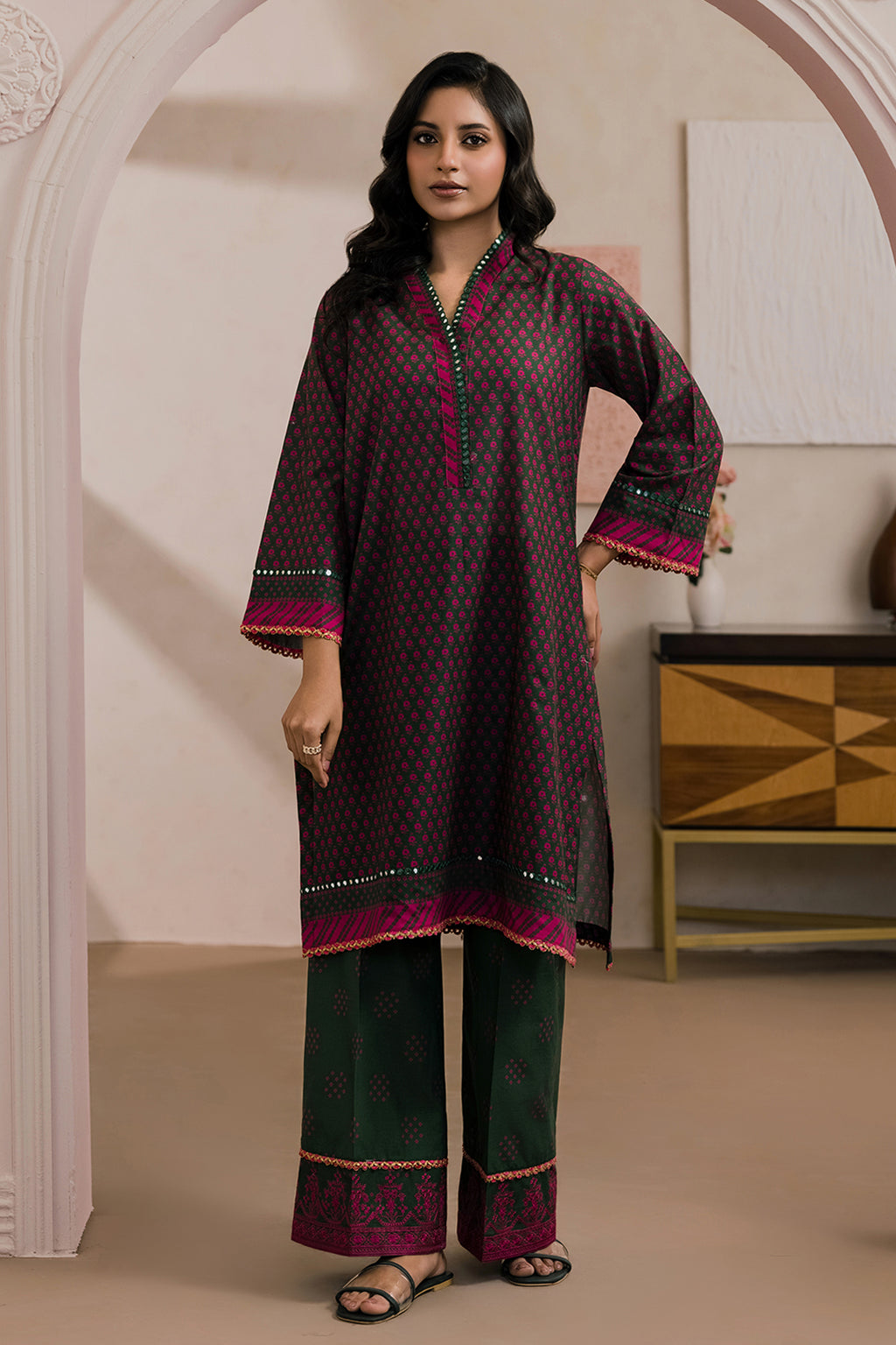 Embroidered Shirt Shalwar - 0811