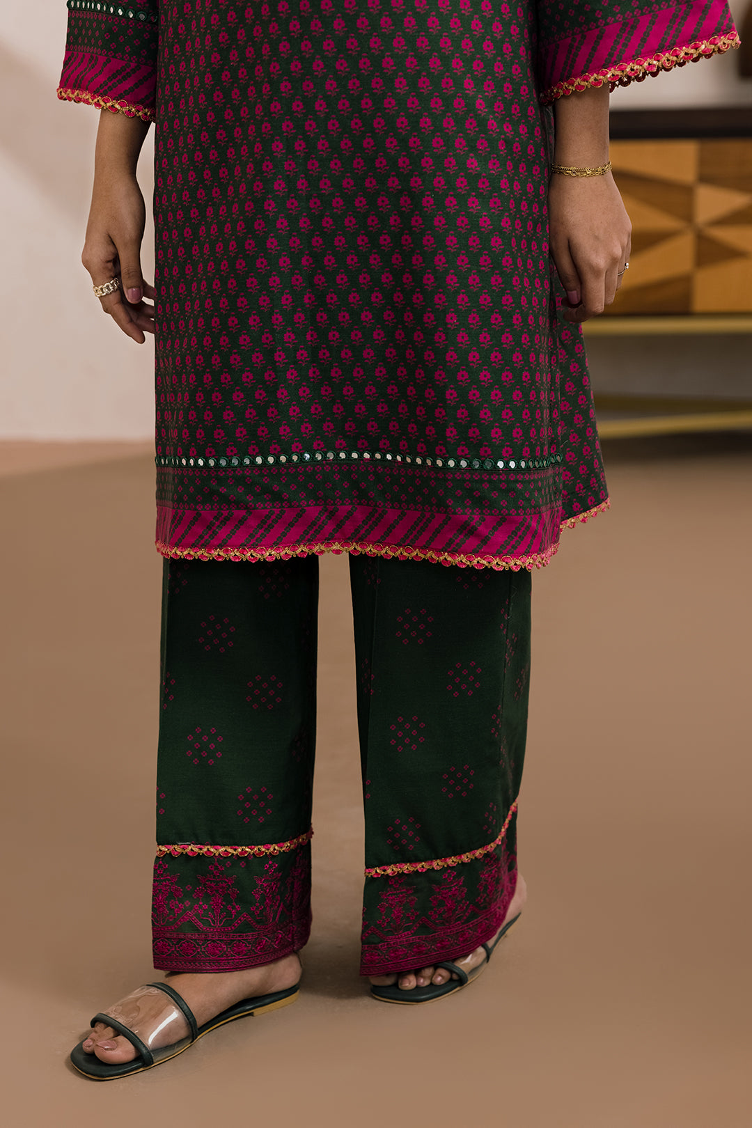 Embroidered Shirt Shalwar - 0811