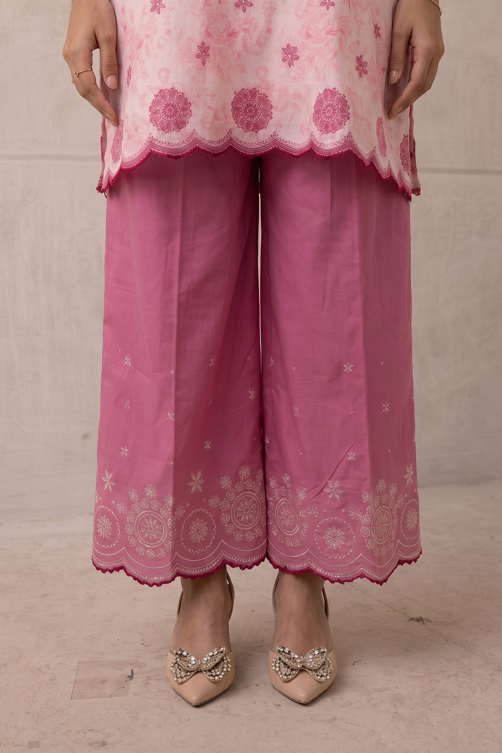 Embroidered Shirt Shalwar - 0812