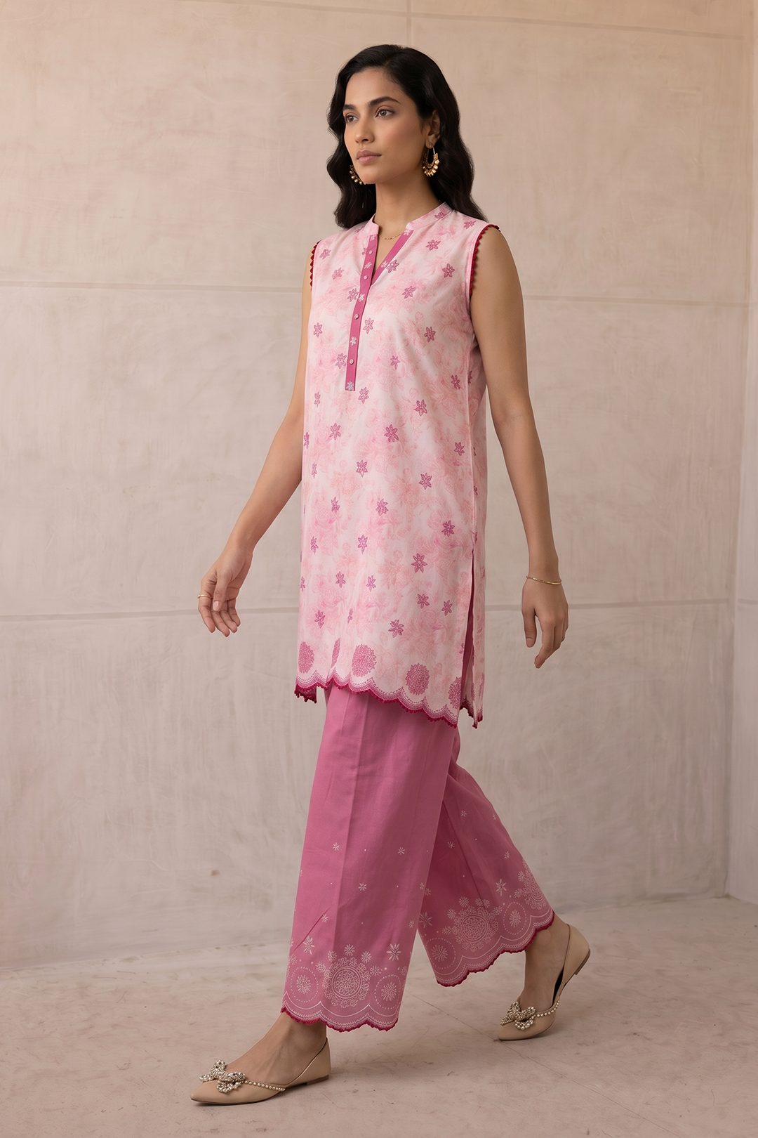 Embroidered Shirt Shalwar - 0812