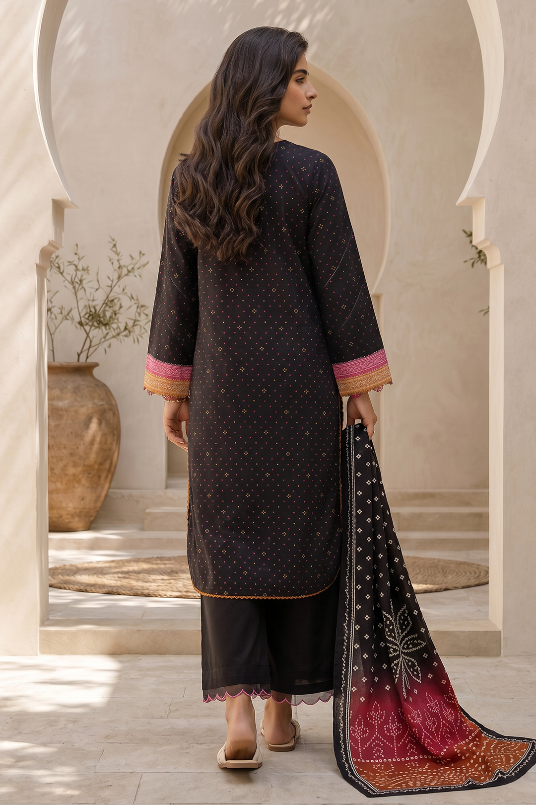 Embroidered Shirt Dupatta - 0867