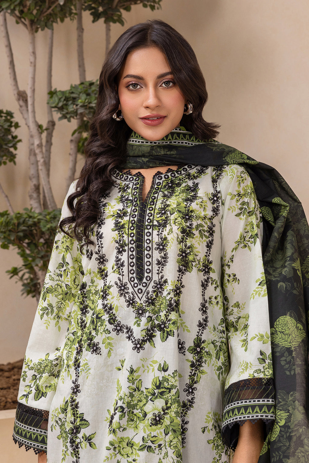 Embroidered Shirt Dupatta - 0868