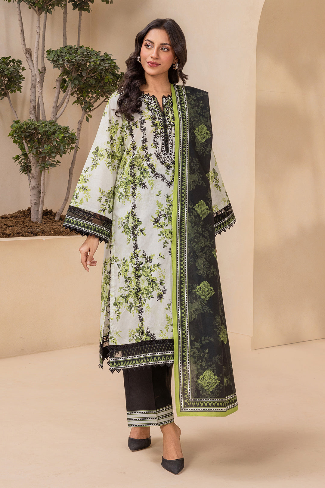 Embroidered Shirt Dupatta - 0868