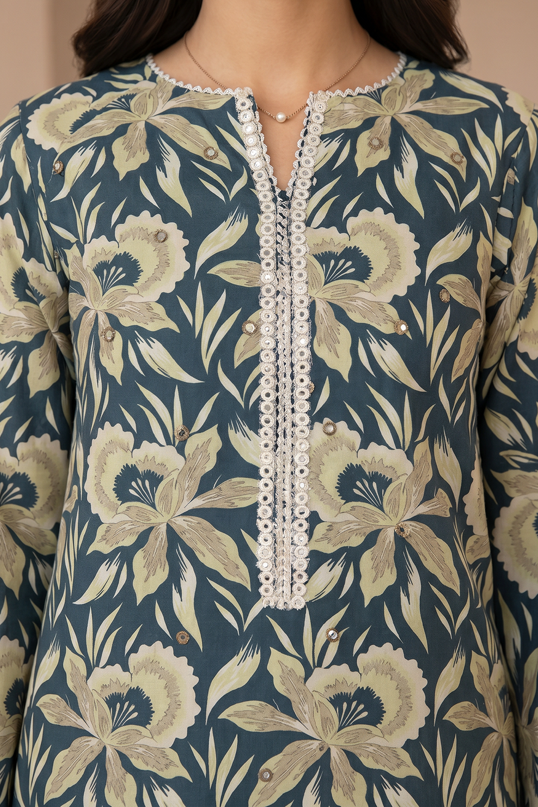 Embroidered Shirt Shalwar - 0869