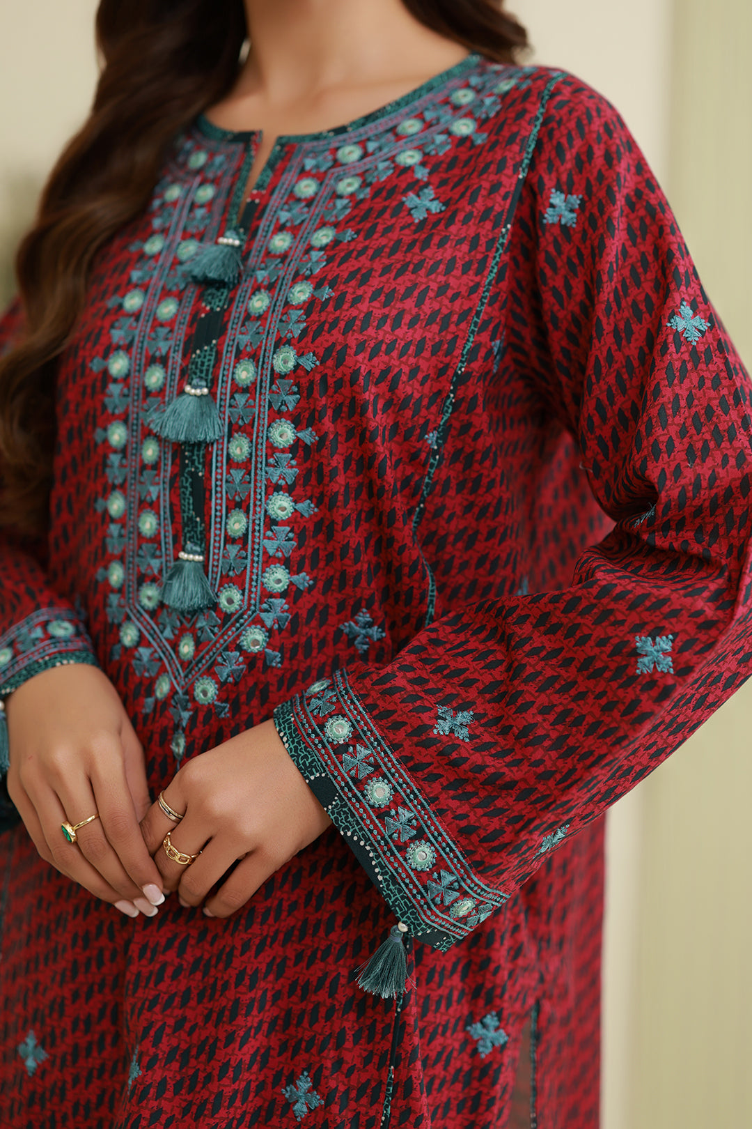Embroidered Shirt Shalwar - 0870