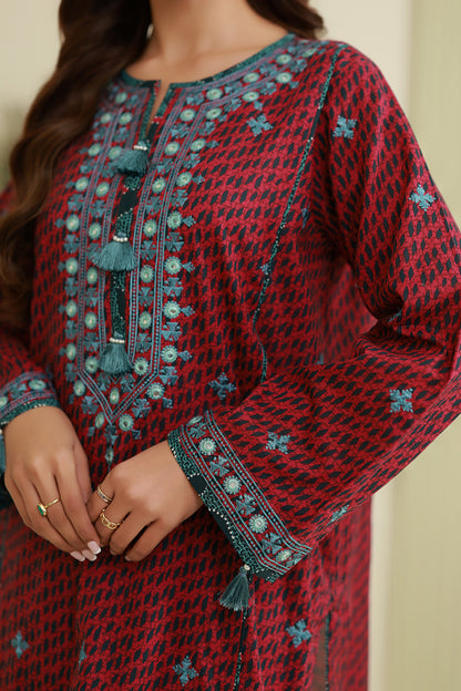 Embroidered Shirt Shalwar - 0870