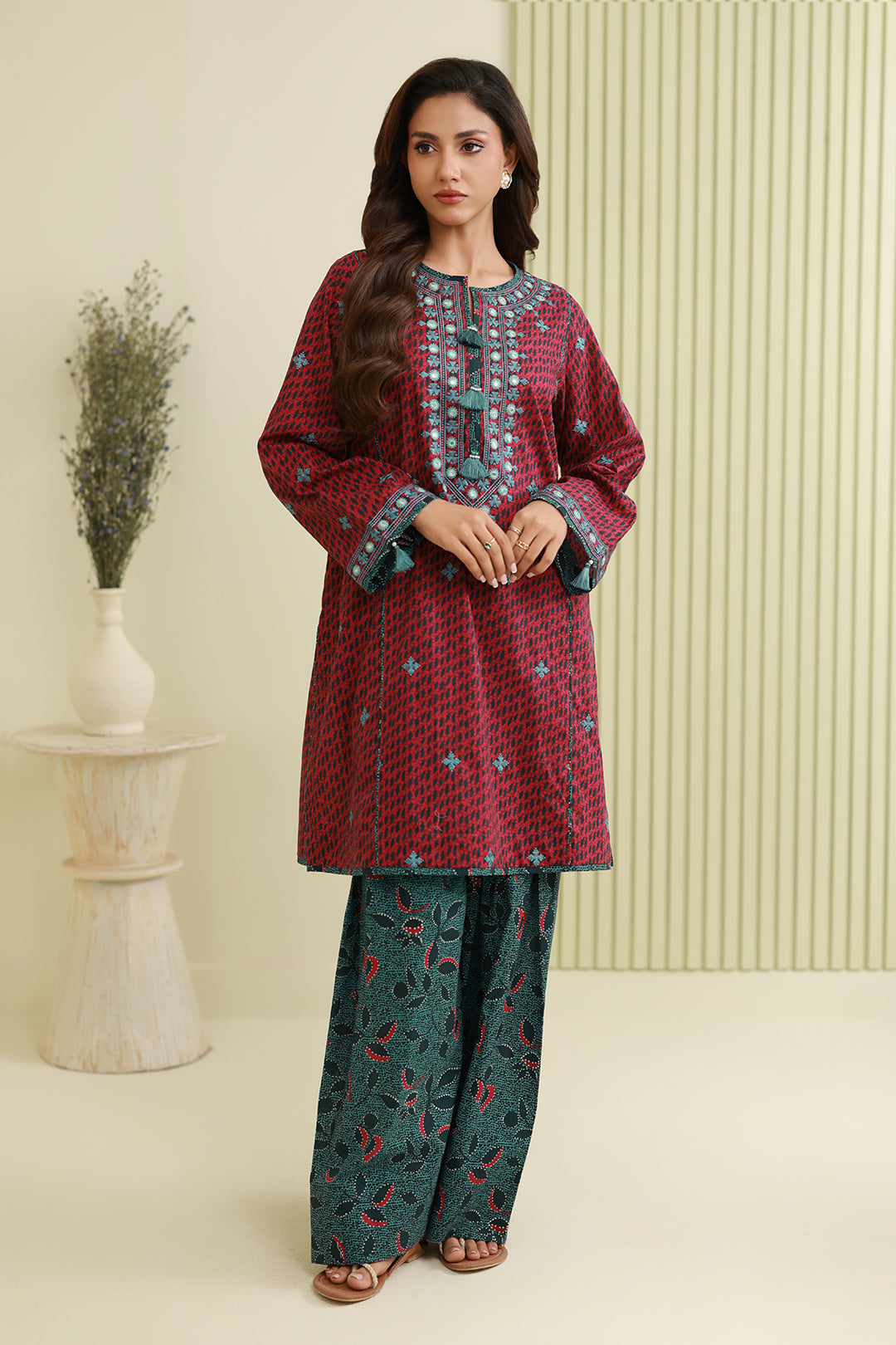 Embroidered Shirt Shalwar - 0870