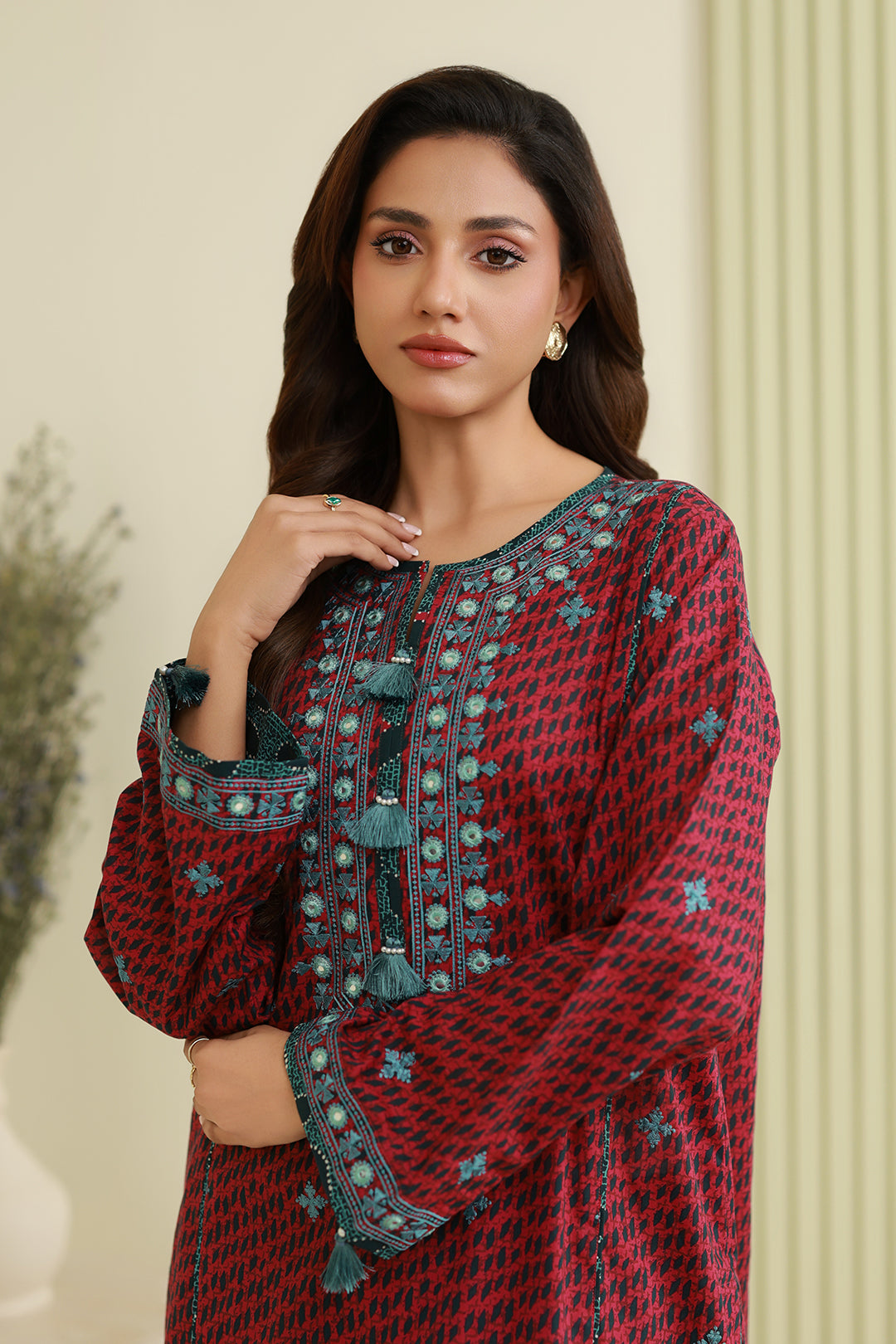 Embroidered Shirt Shalwar - 0870