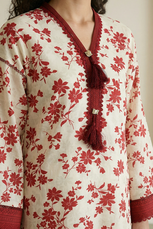 Embroidered Shirt Shalwar - 0871