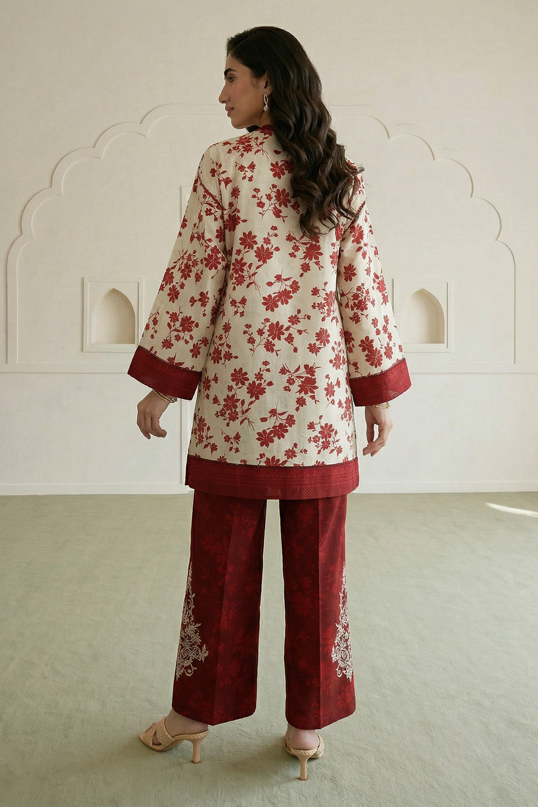 Embroidered Shirt Shalwar - 0871
